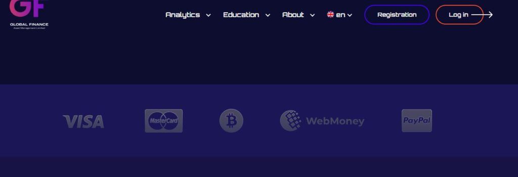 Global Finance Limited Payment Methods