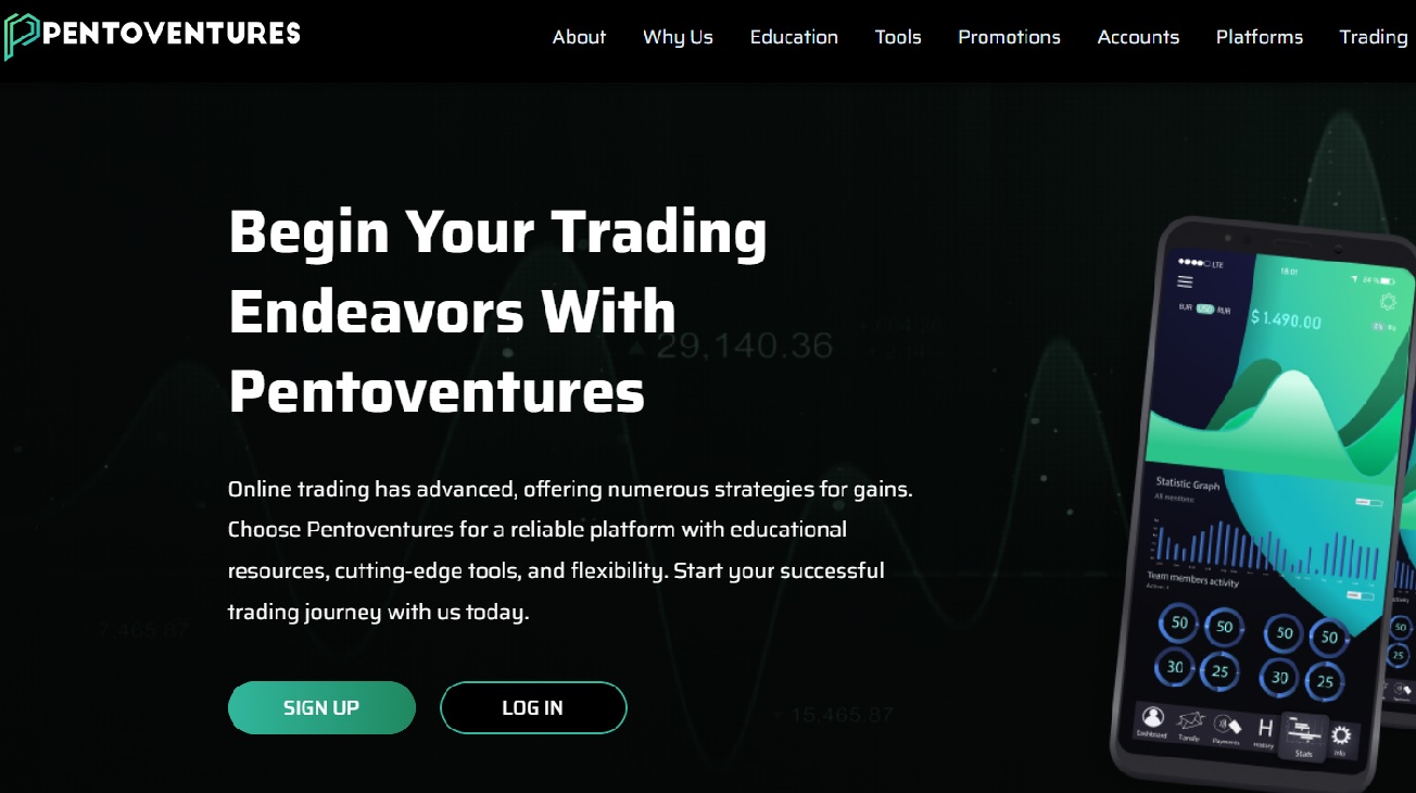 Pentoventures Homepage